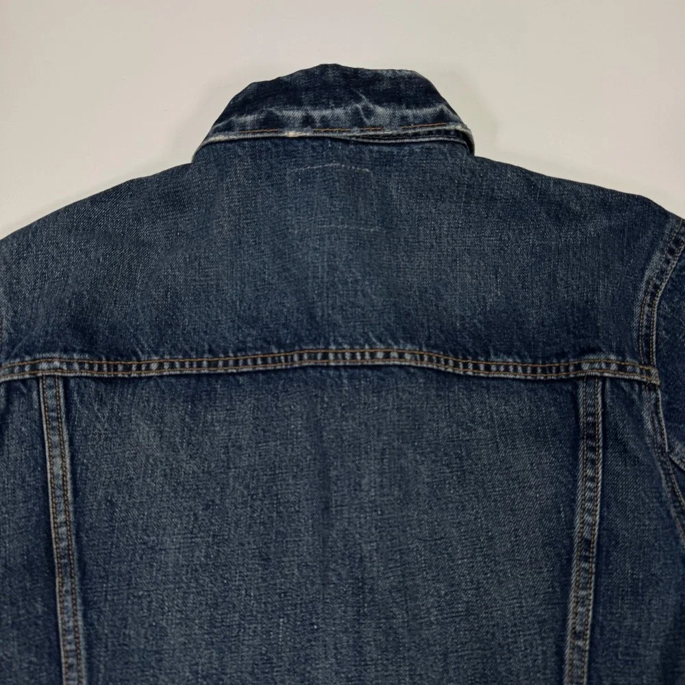 Polo Ralph Lauren Denim Core Jacket Mens Small Blue Button Front Trucker